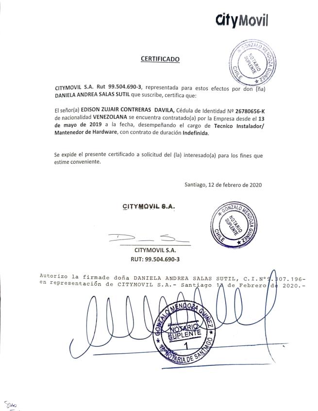 Encargado de Soporte - City Móvil
